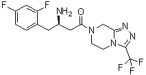 (3R)-3-氨基-4-(2,4-二氟苯基)-1-[5,6-二氢-3-(三氟甲基)-1,2,4-三唑并[4,3-a]吡嗪-7(8H)-基]-1-丁酮分子结构 (CAS 945261-48-3)