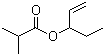 1-Penten-3-ol isobutyrate molecular structure (CAS 945529-33-9)