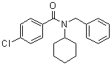 结构式 CAS# 945714-67-0, 4-氯-N-环己基-N-(苯基甲基)苯甲酰胺