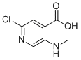 结构式 CAS# 945737-64-4, 2-氯-5-(甲基氨基)异烟酸