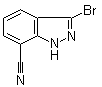 3-Bromo-1H-indazole-7-carbonitrile molecular structure (CAS 945762-00-5)
