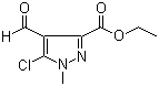 Ethyl 5-chloro-4-formyl-1-methyl-1H-pyrazole-3-carboxylate molecular structure (CAS 946061-21-8)