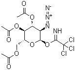 2-Azido-2-deoxy-alpha-D-glucopyranose 3,4,6-triacetate 1-(2,2,2-trichloroethanimidate) molecular structure (CAS 94715-56-7)