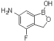 4-Fluoro-1,3-dihydro-1-hydroxy-2,1-benzoxaborol-6-amine molecular structure (CAS 947165-40-4)