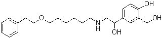 4-Hydroxy-alpha1-[[[6-(2-phenylethoxy)hexyl]amino]methyl]-1,3-benzenedimethanol molecular structure (CAS 94749-02-7)