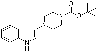 tert-Butyl 4-(1H-indol-3-yl)piperazine-1-carboxylate molecular structure (CAS 947498-87-5)
