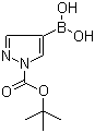 1-(tert-Butoxycarbonyl)pyrazole-4-boronic acid molecular structure (CAS 947533-31-5)