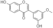 3',7-Dihydroxy-5'-methoxyisoflavone molecular structure (CAS 947611-61-2)