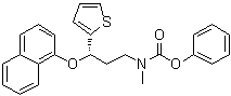 Phenyl N-methyl-N-[(3S)-3-(1-naphthalenyloxy)-3-(2-thienyl)propyl]carbamate molecular structure (CAS 947686-09-1)