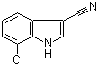 7-氯-1H-吲哚-3-甲腈分子结构 (CAS 948015-64-3)