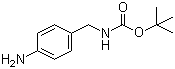 4-[(N-叔丁氧羰基)氨甲基]苯胺分子结构 (CAS 94838-55-8)