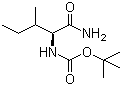 Boc-L-isoleucine amide molecular structure (CAS 94888-34-3)