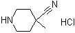 4-Cyano-4-methylpiperidine hydrochloride molecular structure (CAS 948894-26-6)