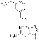 6-[[3-(Aminomethyl)phenyl]methoxy]-9H-purin-2-amine molecular structure (CAS 948903-72-8)