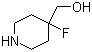 4-Fluoro-4-(hydroxymethyl)piperidine molecular structure (CAS 949100-11-2)