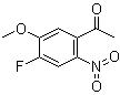 1-(4-氟-5-甲氧基-2-硝基苯基)乙酮分子结构 (CAS 949159-96-0)