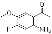 1-(2-氨基-4-氟-5-甲氧基苯基)乙酮分子结构 (CAS 949159-97-1)
