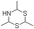 structure of CAS# 94944-51-1, Thialdine;Dihydro-2,4,6-trimethyl-4H-1,3,5-dithiazine