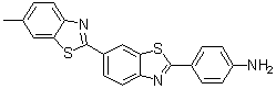 2'-(对氨基苯基)-6-甲基-2,6'-联苯并噻唑分子结构 (CAS 95-22-7)