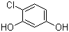 结构式 CAS# 95-88-5, 4-氯间苯二酚; 4-氯-1,3-苯二酚