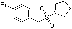 1-[[(4-Bromophenyl)methyl]sulfonyl]pyrrolidine molecular structure (CAS 950255-92-2)