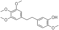 2-甲氧基-5-[2-(3,4,5-三甲氧基苯基)乙基]苯酚分子结构 (CAS 95041-90-0)