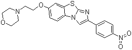 7-[2-(4-吗啉基)乙氧基]-2-(4-硝基苯基)咪唑并[2,1-b]苯并噻唑分子结构 (CAS 950769-60-5)