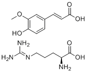 Arginine ferulate molecular structure (CAS 950890-74-1)