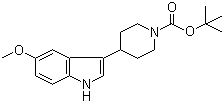 tert-Butyl 4-(5-methoxy-1H-indol-3-yl)-1-piperidinecarboxylate molecular structure (CAS 951174-11-1)