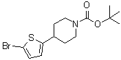 4-(5-Bromo-2-thienyl)-1-piperidinecarboxylic acid 1,1-dimethylethyl ester molecular structure (CAS 951259-22-6)