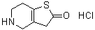 4,5,6,7-Tetrahydrothieno[3,2-c]pyridin-2(3H)-one hydrochloride (1:1) molecular structure (CAS 951380-43-1)
