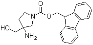 1-Fmoc-3-amino-3-(hydroxymethyl)pyrrolidine molecular structure (CAS 951625-98-2)