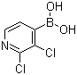 structure of CAS# 951677-39-7, 2,3-Dichloropyridine-4-boronic acid;2,3-Dichloro-4-pyridineboronic acid