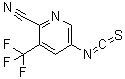 结构式 CAS# 951753-87-0, 5-异硫氰酸基-3-(三氟甲基)-2-吡啶甲腈