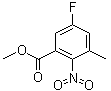 5-氟-3-甲基-2-硝基苯甲酸甲酯分子结构 (CAS 952479-97-9)