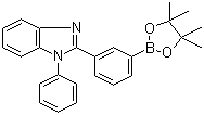 结构式 CAS# 952514-86-2, 3-(1-苯基-1H-苯并咪唑-2-基)苯硼酸嚬哪醇酯