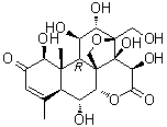鸦胆苦内酯 B分子结构 (CAS 95258-13-2)