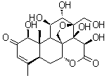 鸦胆子素 H分子结构 (CAS 95258-14-3)