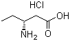 (3R)-3-Aminopentanoic acid hydrochloride molecular structure (CAS 952650-02-1)