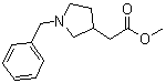 structure of CAS# 95274-12-7, 1-(Phenylmethyl)-3-pyrrolidineacetic acid methyl ester