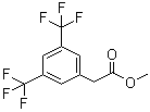 3,5-双(三氟甲基)苯基乙酸甲酯分子结构 (CAS 95299-16-4)