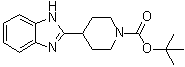 structure of CAS# 953071-73-3, tert-Butyl 4-(1H-benzimidazol-2-yl)piperidine-1-carboxylate