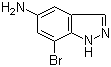 7-Bromo-1H-indazol-5-amine molecular structure (CAS 953411-10-4)