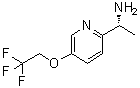 结构式 CAS# 953780-33-1, (alphaR)-alpha-甲基-5-(2,2,2-三氟乙氧基)-2-吡啶甲胺