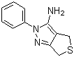 2-Phenyl-2,6-dihydro-4H-thieno[3,4-c]pyrazol-3-ylamine molecular structure (CAS 95469-88-8)