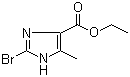 2-Bromo-5-methyl-1H-imidazole-4-carboxylic acid ethyl ester molecular structure (CAS 95470-42-1)
