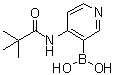 结构式 CAS# 955123-29-2, [4-[(2,2-二甲基-1-氧代丙基)氨基]-3-吡啶基]硼酸