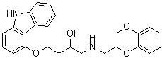 4-(9H-Carbazol-4-yloxy)-1-[[2-(2-methoxyphenoxy)ethyl]amino]-2-butanol molecular structure (CAS 955371-84-3)