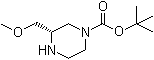 structure of CAS# 955400-16-5, tert-Butyl (S)-3-(methoxymethyl)piperazine-1-carboxylate;(3S)-3-(Methoxymethyl)-1-piperazinecarboxylic acid 1,1-dimethylethyl ester