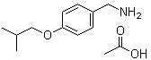 4-(2-甲基丙氧基)苯甲胺乙酸盐分子结构 (CAS 955997-89-4)